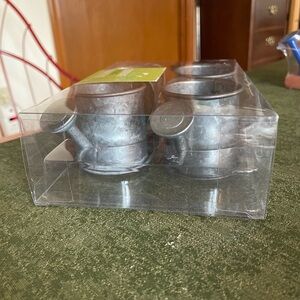 Whimsical Napkin rings, metal, set of 4